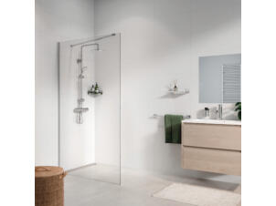 Sealskin Seev inloopdouche 120x195 cm helder glas hoogglans zilver