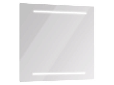 Allibert Selfy miroir lumineux 80x70 cm éclairage LED intégré 1