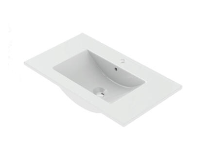 Sella wastafel inbouw 80cm porselein