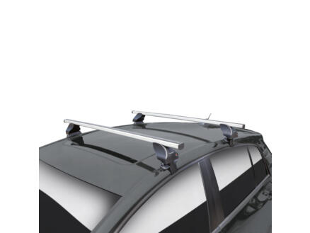 Twinny Load Barres De Toit Aluminium Driver 124 Cm – Universelles Pour Rails Ouverts, Anti-Vol, Charge 100 Kg