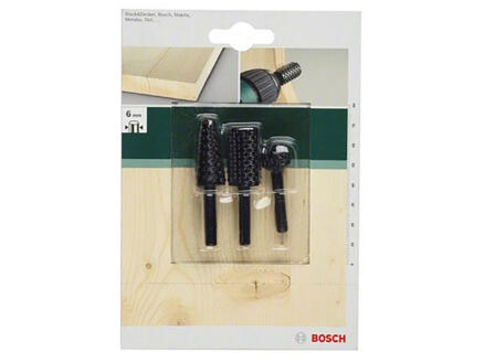 Bosch Set de râpes à bois machine 3 pièces