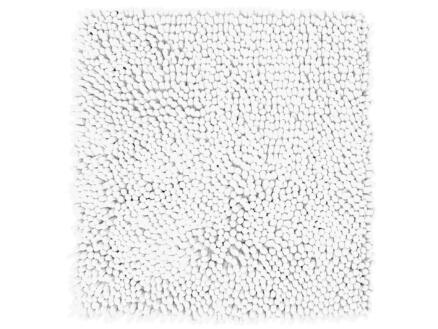 Differnz Shaggy tapis de bain 60x60 cm blanc 1