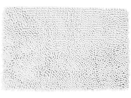 Differnz Shaggy tapis de bain 90x60 cm blanc 1