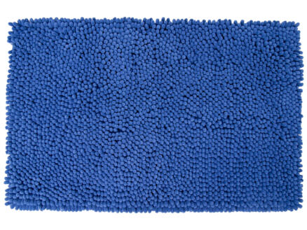 Differnz Shaggy tapis de bain 90x60 cm bleu 1