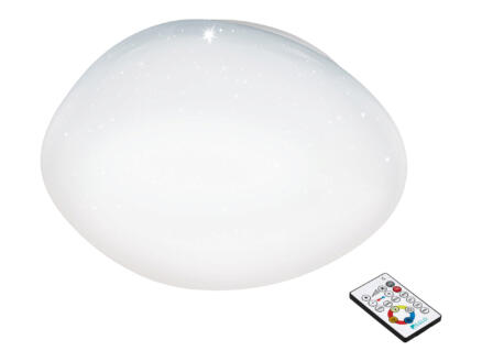 Eglo Sileras plafonnier LED 34W 60cm dimmable blanc cristal + télécommande 1