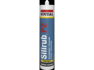Soudal Silirub P2 silicone 310ml blanc recouvrable