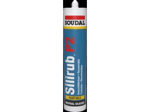 Soudal Silirub P2 silicone 310ml wit overschilderbaar