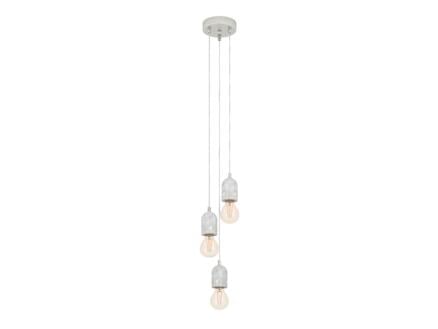 Eglo Silvares hanglamp E27 max. 3x60 W grijs