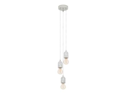 Eglo Silvares suspension E27 max. 3x60 W gris