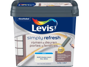 Levis Simply Refresh laque fenêtres & portes satin 0,75l simply cream