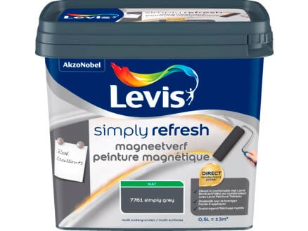 Levis Simply Refresh magneetverf mat 0,5l simply grey 1