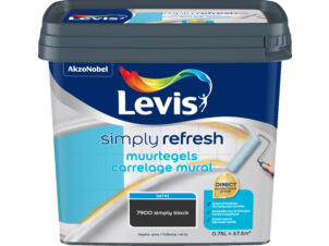 Levis Simply Refresh peinture murale carreaux satin 0,75l simply black