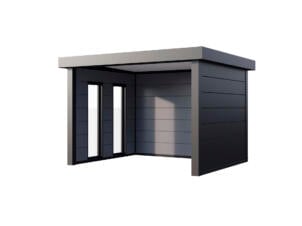 Telluria Singolo 3630 metalen overkapping 298x358x265 cm + ramen + elektriciteit antraciet
