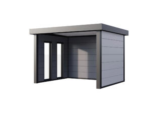 Telluria Singolo 3630 metalen overkapping 298x358x265 cm + ramen + elektriciteit wit