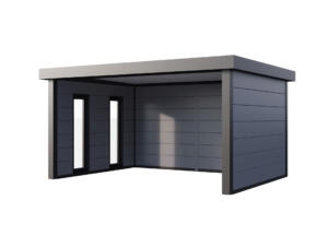 Telluria Singolo 4836 metalen overkapping 358x478x265 cm + ramen lichtgrijs