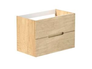 Aquatrends Sira meuble lavabo 80cm 2 tiroirs chêne clair