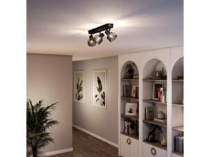 Philips Sleet LED balkspot E14 3x25 W zwart/smoke