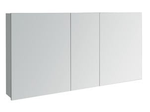 Lafiness Slide armoire de toilette 120cm 3 portes miroir gris
