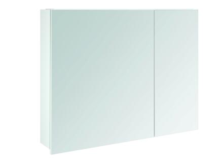 Lafiness Slide armoire de toilette 80cm 2 portes miroir blanc 1