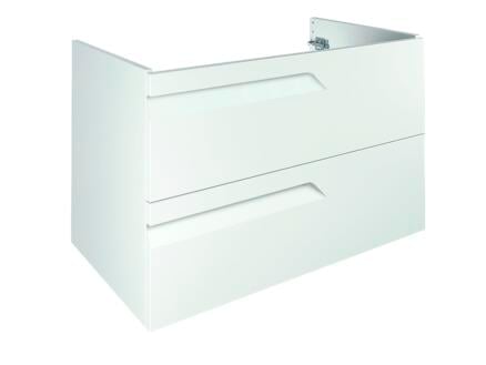 Lafiness Slide meuble lavabo 80cm 2 tiroirs blanc 1