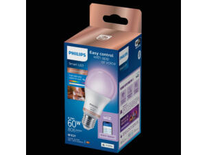 Philips Smart LED peerlamp E27 60W RGB dimbaar