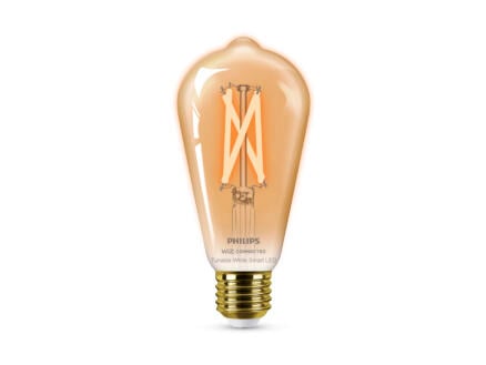 Philips Smart ampoule LED Edison filament verre ambré E27 50W dimmable 1
