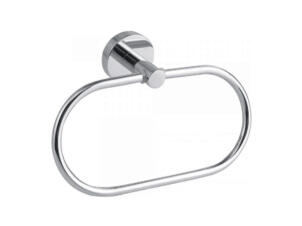 Tesa Smooz handdoekring 18,5x13 cm chroom