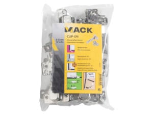 Mack Soft Close Clip-On charnière porte en applique 35mm 12 pièces