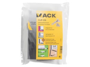Mack Soft Close Clip-On charnière porte en applique 35mm 2 pièces