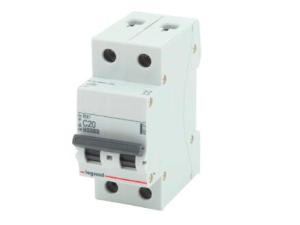 Legrand Sokkelautomaat 2P 20A 4,5kA