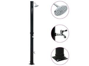 Solardouche 20l 220 cm zwart