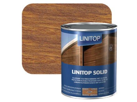 Linitop Solid beits 2,5l midden eik #286 1