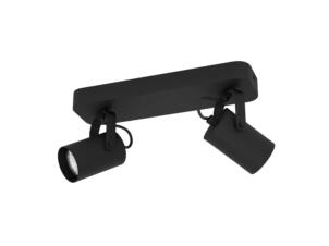 Eglo Sorego barre de spots LED GU10 2x3 W noir