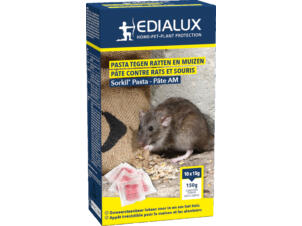 Edialux Sorkil pasta tegen ratten en muizen 10x15 g