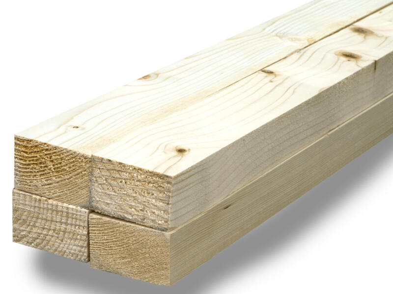 47x75 Timber Spant vurenhout ruw 47x75 mm 270cm 4 stuks | Hubo