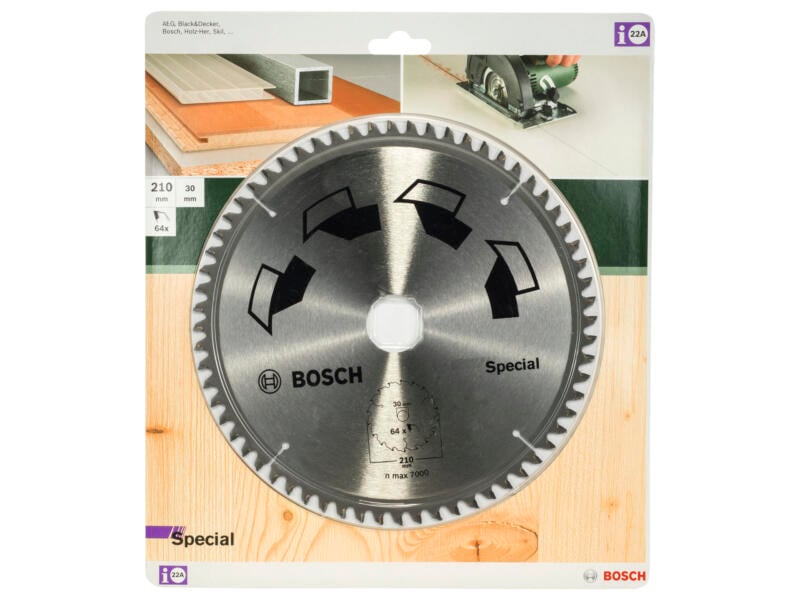 Bosch Special lame de scie circulaire 210mm 64D bois