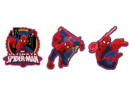 Disney Spiderman muurstickers foam 3 stuks 1