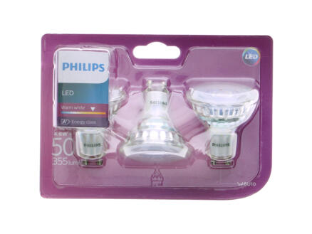 Philips Spot LED GU10 4,6W 3 pièces 1