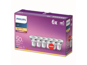 Philips Spot LED GU10 4,6W 6 pièces