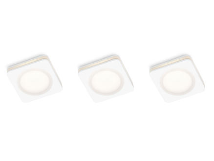 Prolight Spot LED encastrable 5W blanc 3 pièces 1