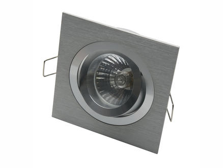 Light Things Spot encastrable carré 90mm fixe aluminium 1