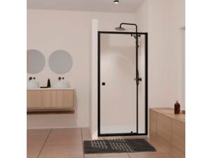 Aurlane Spot porte de douche pivotante 70-80x185cm noir