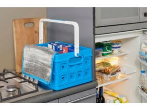 Sunware Square plooibox 24l blauw/wit