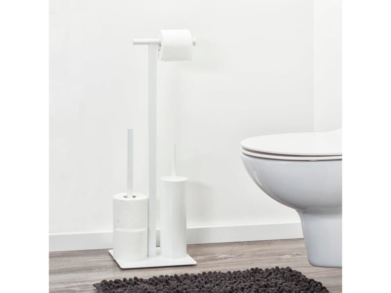 Sealskin Square set d'accessoires WC 3-en-1 blanc