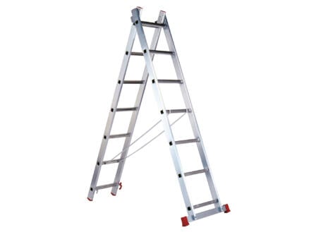 Escalo Stabilo ladder met stabilisator 2x7 sporten 1