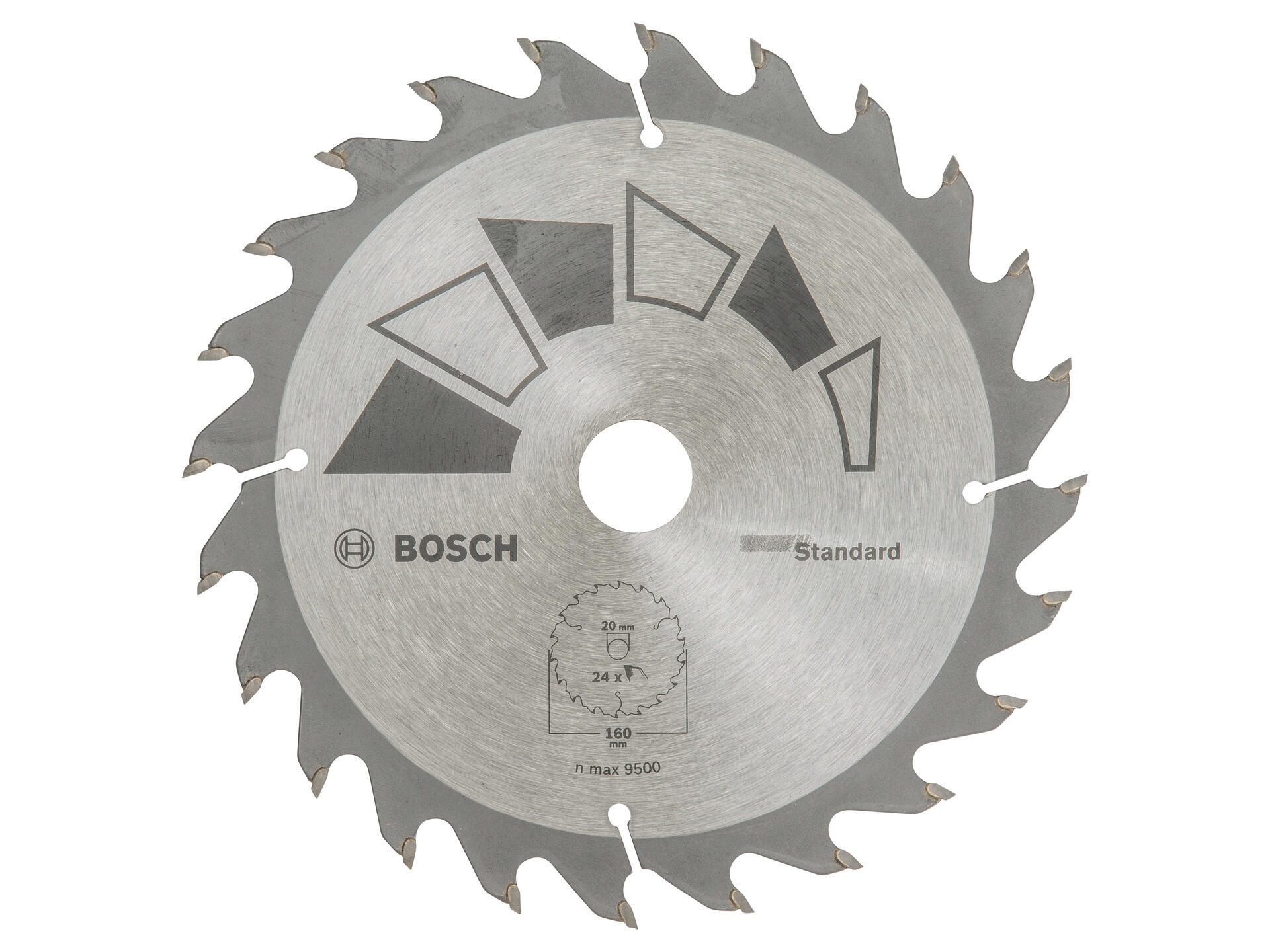 Bosch Standard cirkelzaagblad 160mm 24T hout