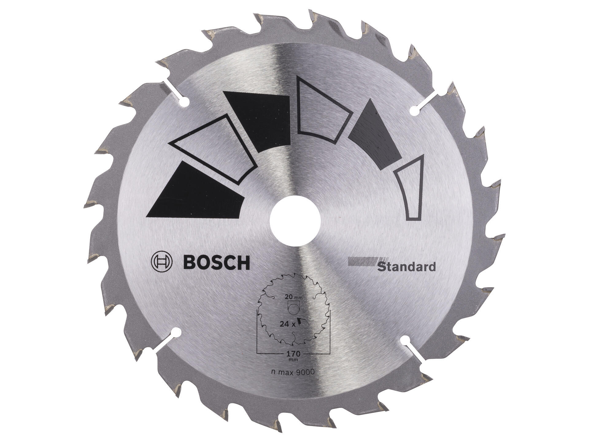 Bosch Standard cirkelzaagblad 170mm 24T hout