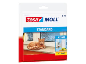 Tesa Standard tochtstrip 6m 0,9cm wit
