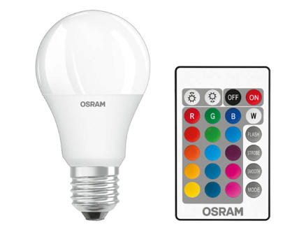 Osram Star Classic 60 RGBW LED peerlamp E27 9W + afstandsbediening 1