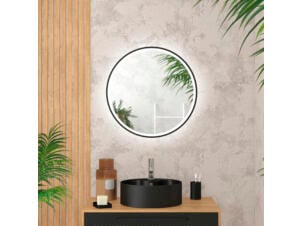 Aurlane Start miroir+led rond 60 noir